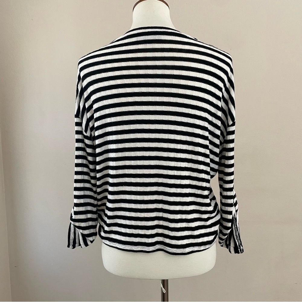 Bella Jane 3/4 Sleeve Stripe Sweater - Picture 2 of 3